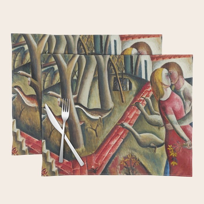 1924 Classical Masterpiece 'The Magical Garden Enclosed' portrait