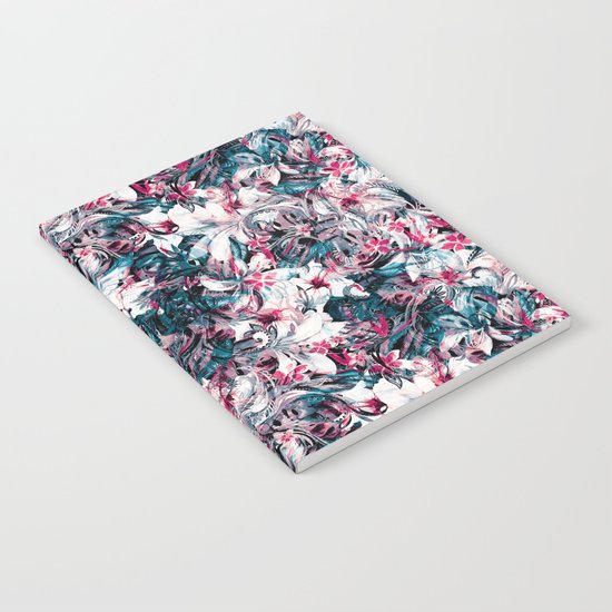 Seamless Floral And Paisley Pattern Notebook