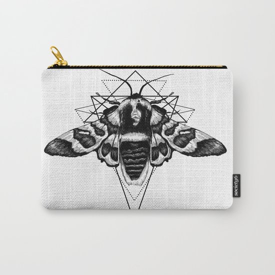 Geometric Moth Carry-All Pouch