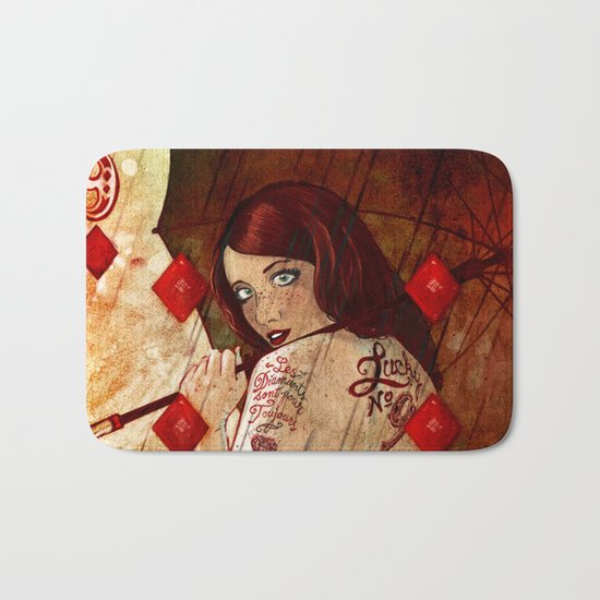 Lucky Number 9 Bath Mat