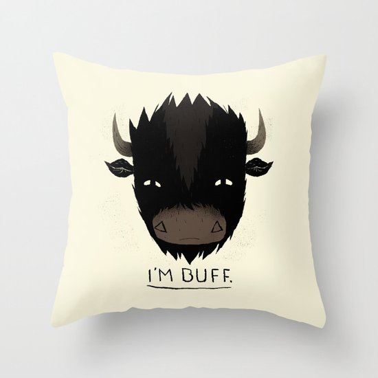 Buff. Throw Pillow