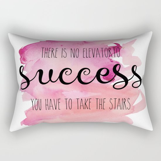 No elevator to success Rectangular Pillow