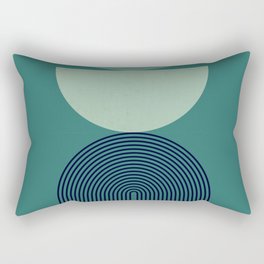 Abstraction_GREEN_MOUNTAINS_SUNLIGHT_BALANCE_POP_ART_0413A Rectangular Pillow