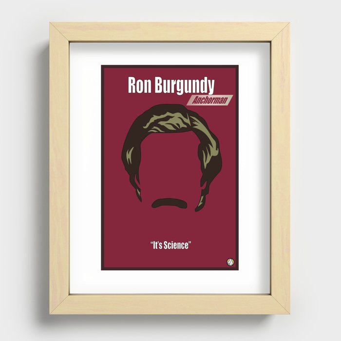 Ron Burgundy: Anchorman Recessed Framed Print