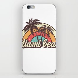 Miami beach beach city iPhone Skin