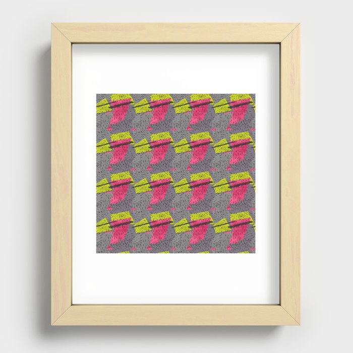 Abstract strawberry Recessed Framed Print