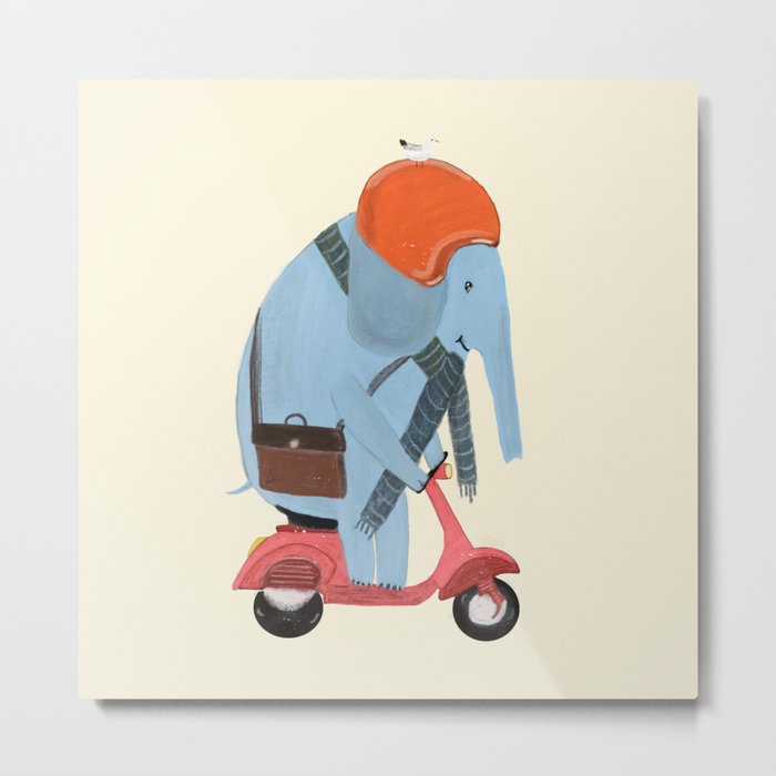 the elephant mobile Metal Print