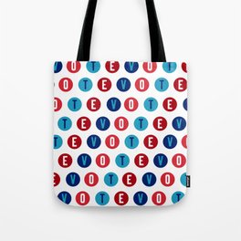 Vote 2020 pattern - red white and blue voter design Tote Bag