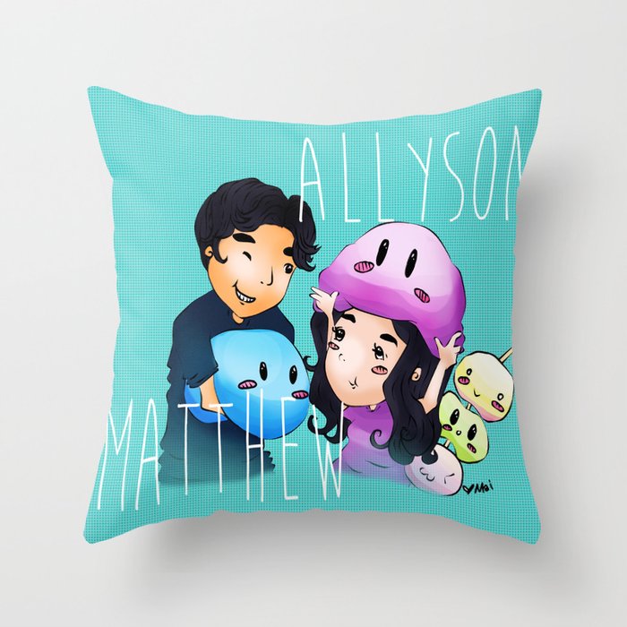 Allyson and Matt Throw Pillow