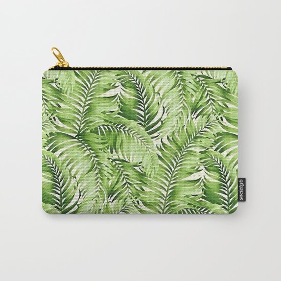 Greenery palm leaves Carry-All Pouch
