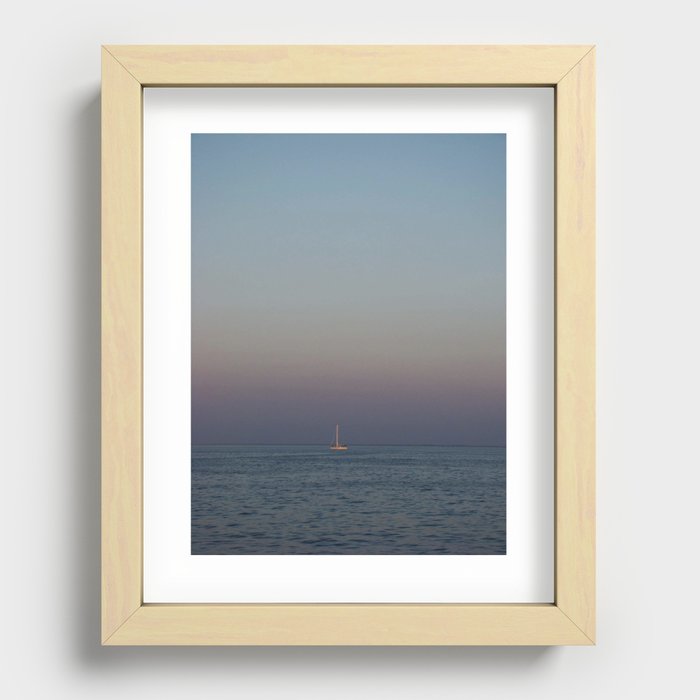 The Lone Sailor Recessed Framed Print