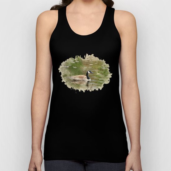 Watercolor Goose Art Unisex Tank Top
