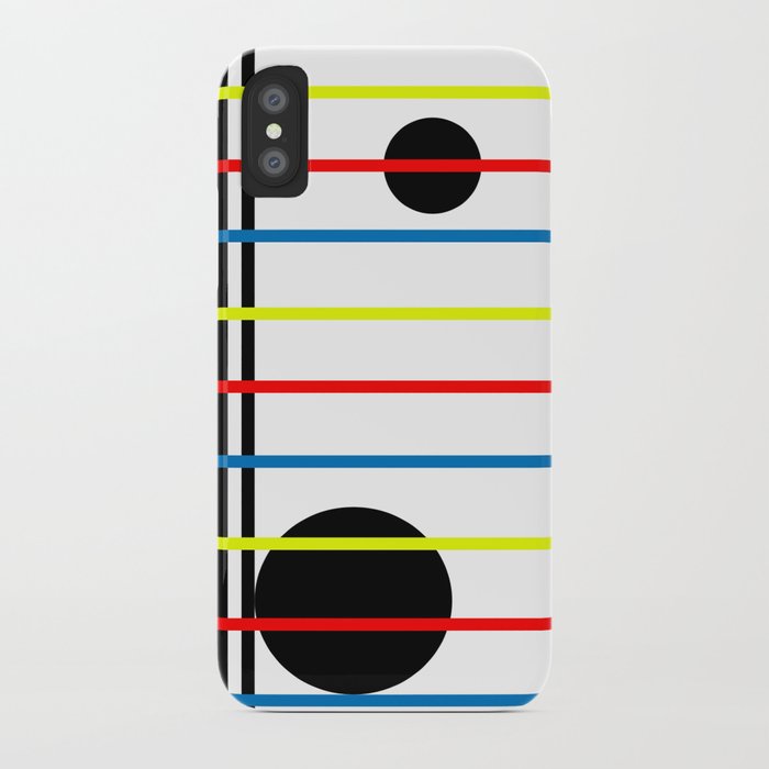 Abstract lines and circles iPhone Case