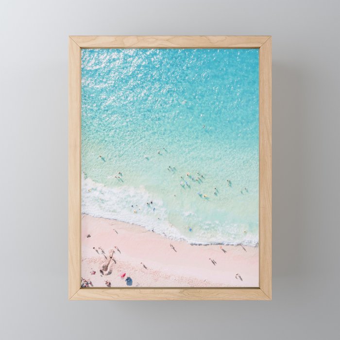 Beach Sunday Framed Mini Art Print