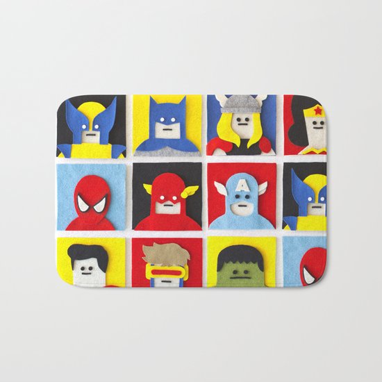 Felt Heroes Bath Mat