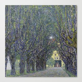Avenue in the Park of Schloss Kammer (Allee at Schloss Kammer) , Gustav Klimt Canvas Print
