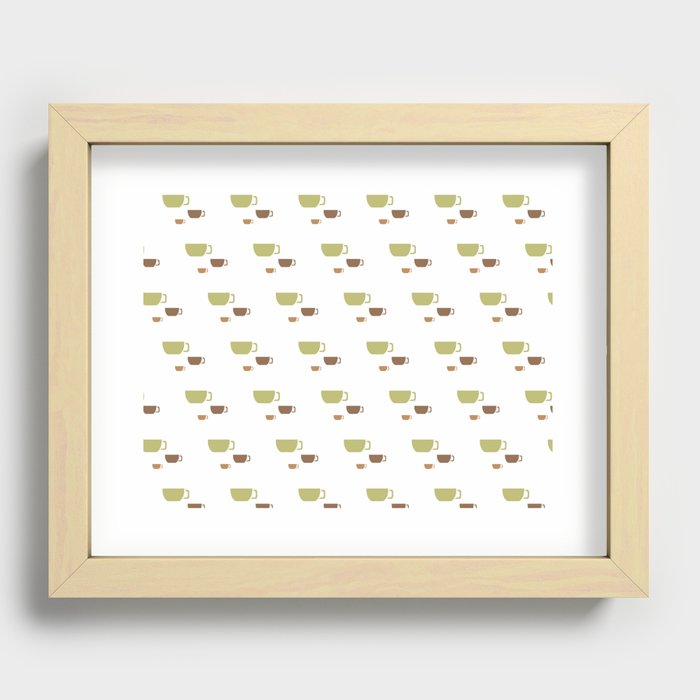 CUP PATTERN Recessed Framed Print