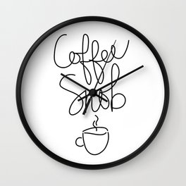 Coffee Snob Wall Clock