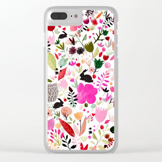 heart bloom Clear iPhone Case