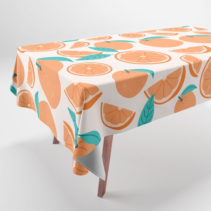 Orange Fruit Pattern Tablecloth