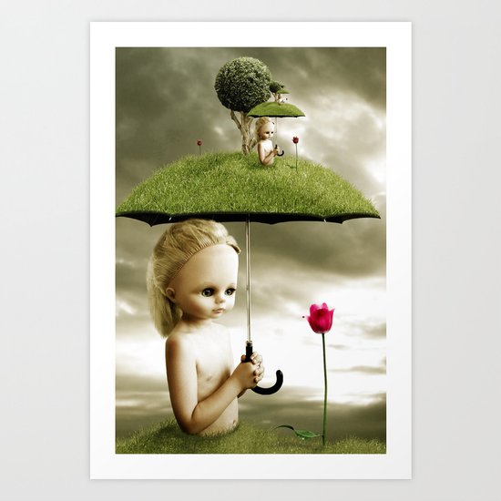 Eve's Umbrella Art Print