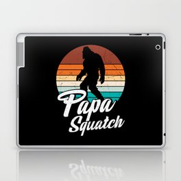 Papa Squatch Funny Vintage Sasquatch Laptop Skin