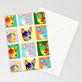 Australian Cattle Dog Pop Art Stationery Cards
