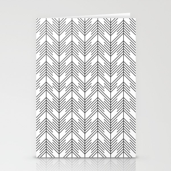 Bohemian Simple Arrows White & Blue Stationery Cards