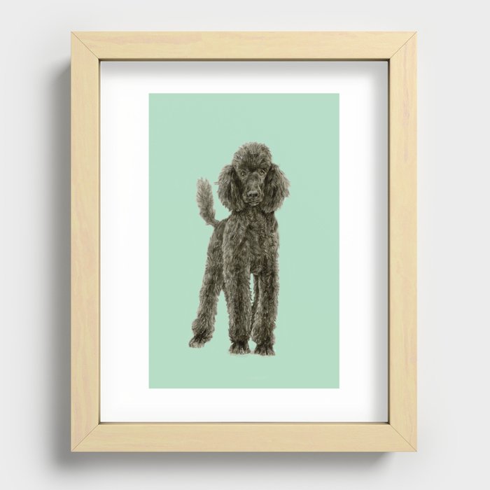 Poodle Recessed Framed Print