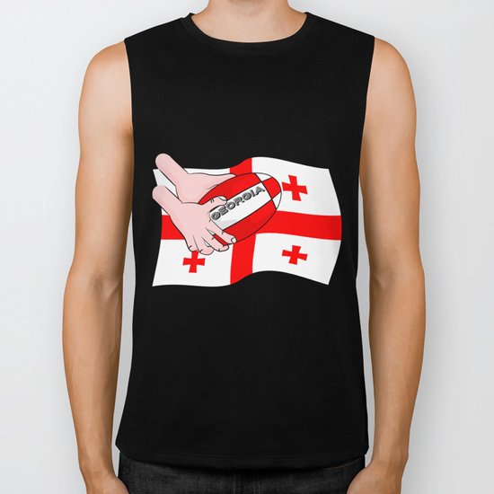 Rugby Georgia Flag Biker Tank