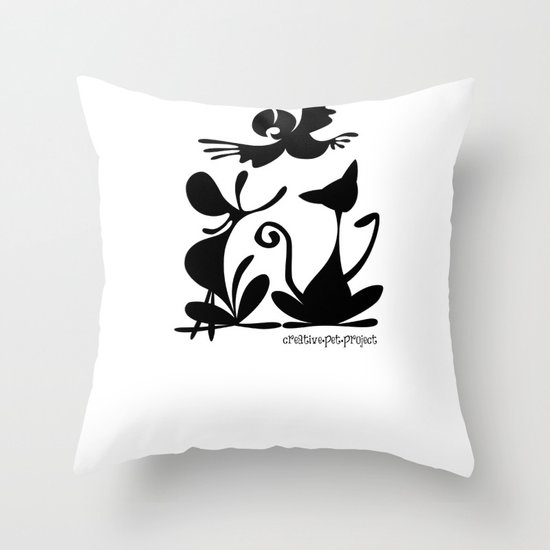 Pet Logo Throw Pillow