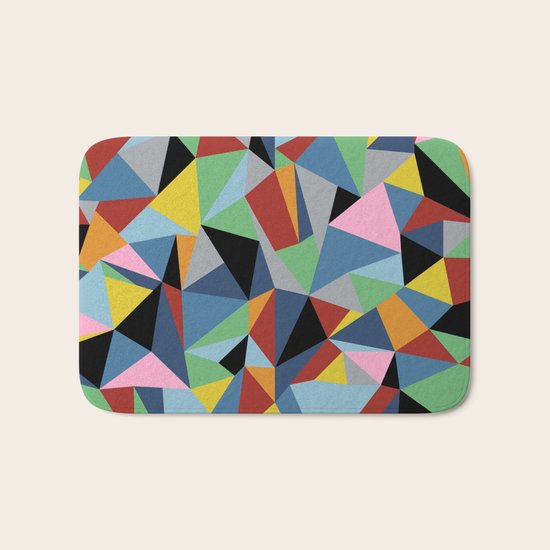 Ab Repeat Black Bath Mat