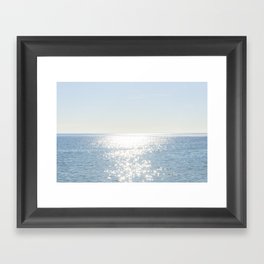 Electric Blue Ocean Framed Art Print