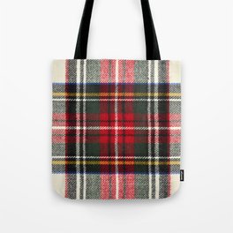 Scottish tartan pattern. Red and white wool plaid print as background. Symmetric square pattern. Tote Bag | Red, Material, Wool, Fabric, White, Tartan, Texture, Plaid, Photo, Scottish 