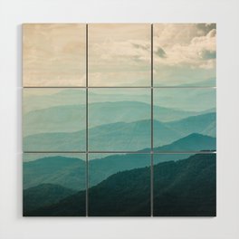 Turquoise Smoky Mountains - Wanderlust Nature Photography Wood Wall Art