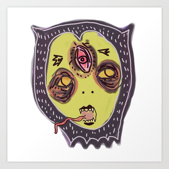 Gastric bypass DEMON face Art Print