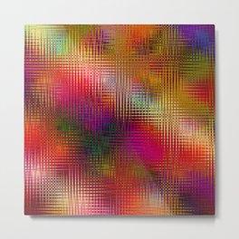 3D Rainbow Grid Metal Print | Gridpaper, Verticallines, Multicolor, Colorspectrum, Gridlines, Graphicdesign, Colorflow, Grid, Rainbowpattern, Flow 