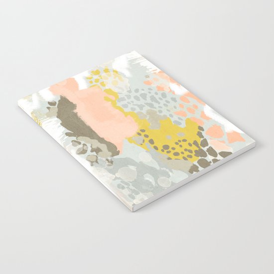 Upton - Abstract painting perfect for dorm room phone case abstract art and feminine abstract art Notebook