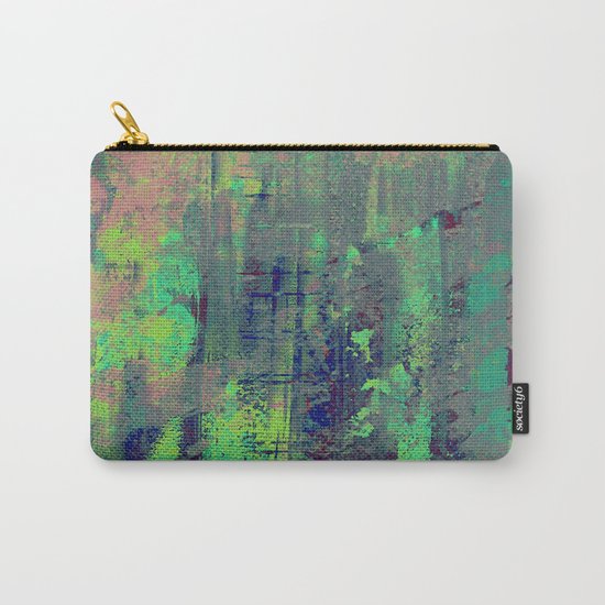 Aqua Abstract Carry-All Pouch