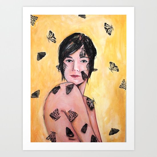 Attraction/Repulsion {Moths} Art Print
