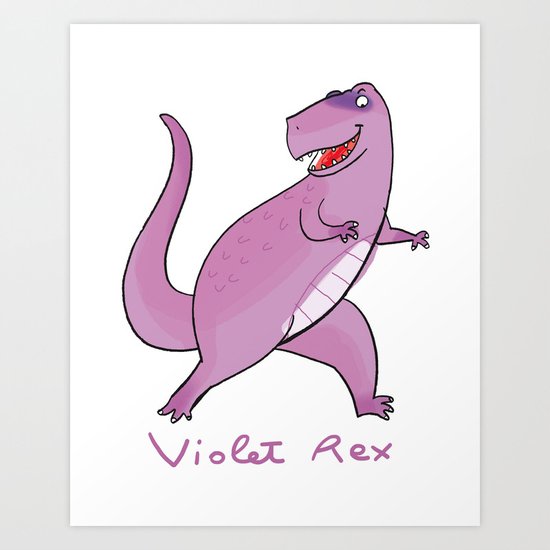 violet rex Art Print