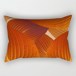 Leaves in Terracotta Color #decor #society6 #buyart Rectangular Pillow