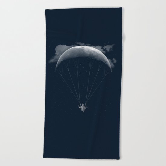 Parachute Moon Beach Towel