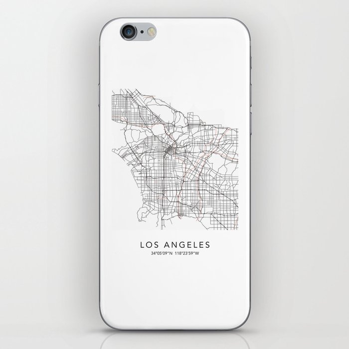 Los Angeles Map iPhone Skin