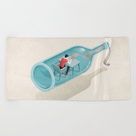Writing Beach Towel