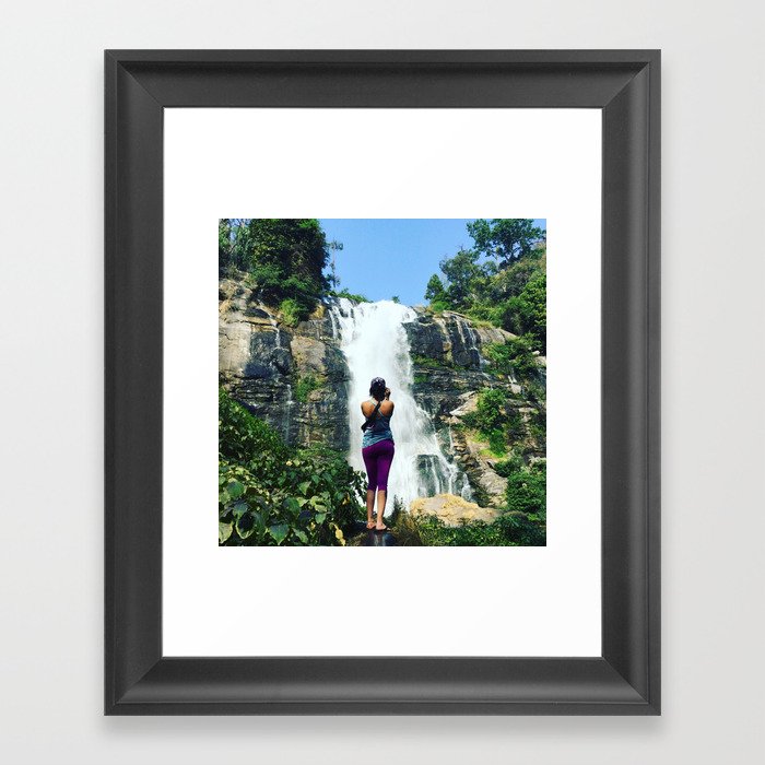 Chasing Waterfalls Framed Art Print