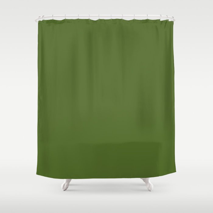 Summer Flower Design / Green (Mix & Match Set) Shower Curtain