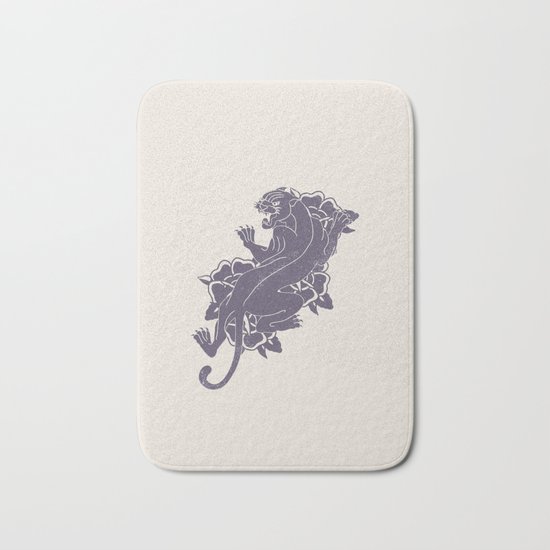 Panther Tattoo Flash Bath Mat