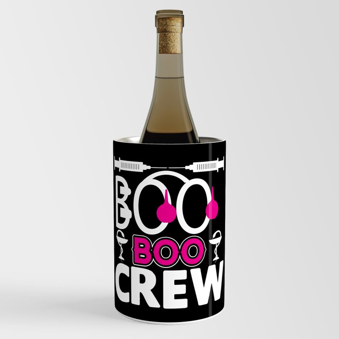 Boo Boo Crew Halloween Nurse Wine Chiller