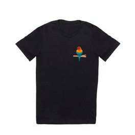 Retro Rainbow Parrot T Shirt